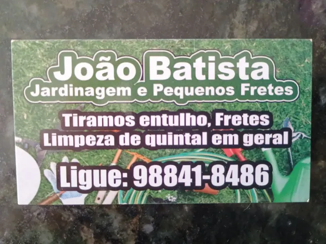 Serviços de jardinagem, fretes, limpeza de quintal ou terrenos