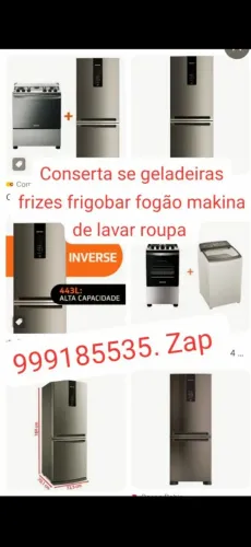 Conserta se geladeiras fogão makina de lavar roupa fornos todas as marcas