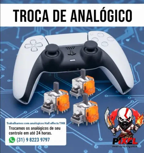 Troca de analogicos PS5 e PS4