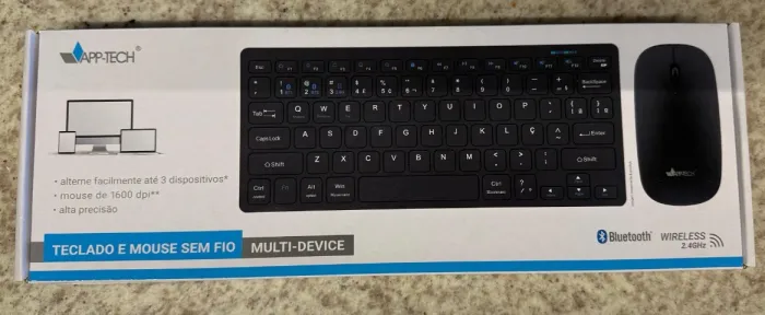 Teclado e Mouse Sem Fio APP-TECH - Multi-Device Mini