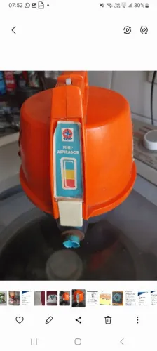 Aspirador de pi com defeito brinquedo estrela antigo