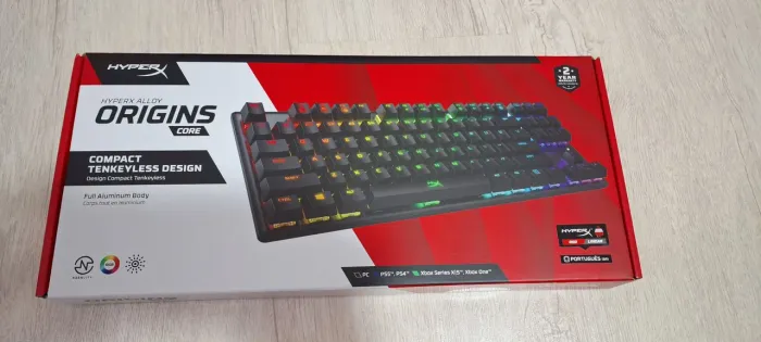 Teclado Mecânico HyperX Alloy Origins Core Compact Tenkeyless