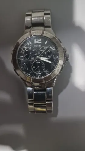 Relógio Guess Analógico Grafiite Pulseira de Aço