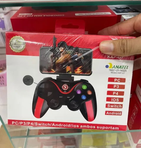 Controle Joystick Gamer KAP-G7 para PC/PS3/PS4/Switch/Android/IOS