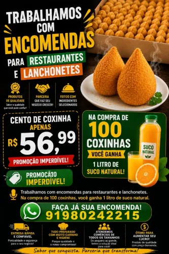 Coxinha por encomenda