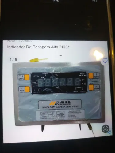 Indicador de peso alfa 3103cz
