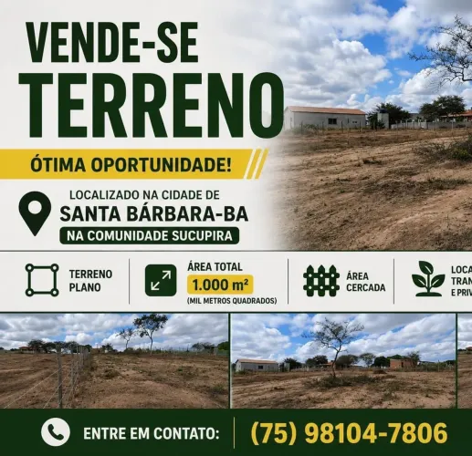 TERRENO SANTA BÁRBARA BAHIA