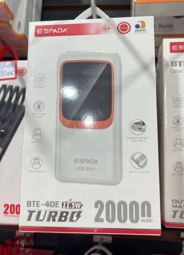 Carregador portátil Power bank 20.000 mah novo lacrado pronta entrega