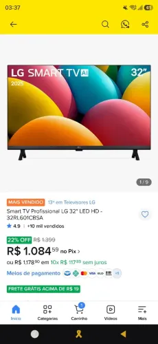 Tv LG 32 polegadas