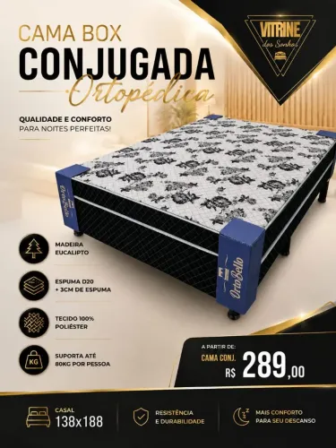 Cama box casal