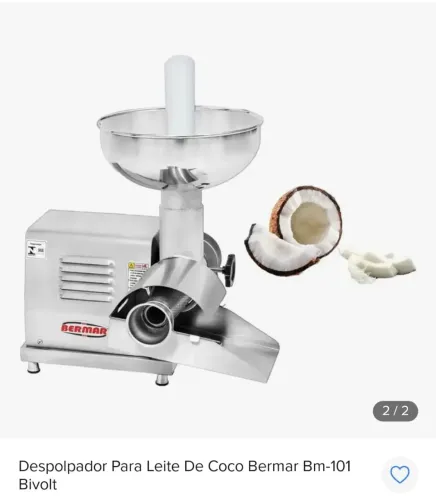 Despolpadora para o óleo de coco