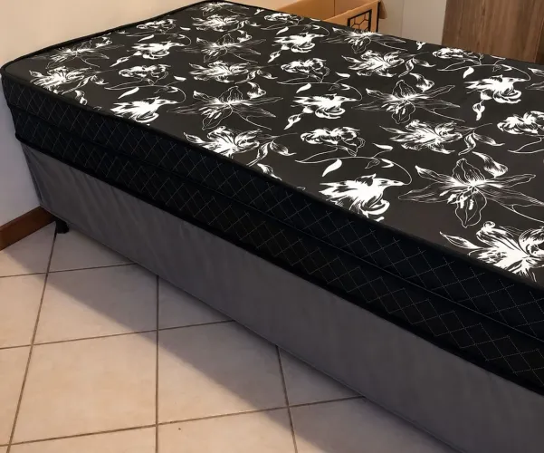 Cama box solteiro base e colchão separado novo