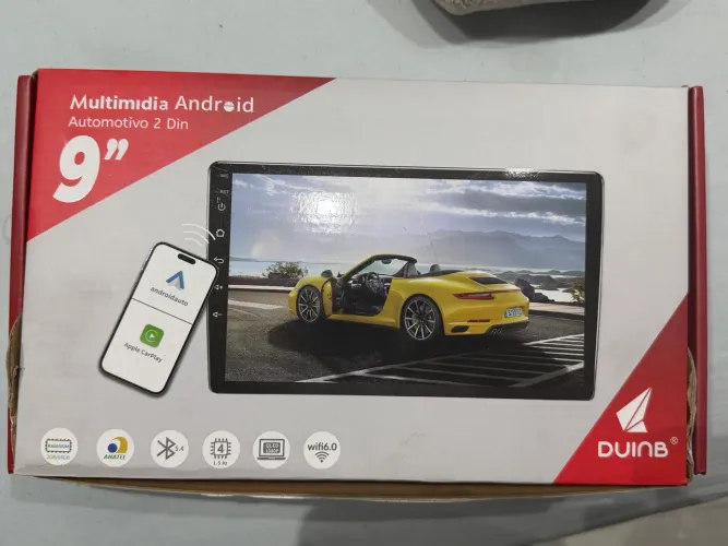 Multimídia Android 9?2 DIN CarPlay + Android Auto DUNB