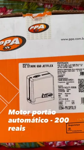 Motor de Portão Automático PPA DZ Stark 650 Jetflex ? R$ 200