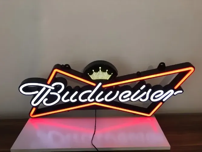 [Raridade Absoluta] Letreiro Budweiser Opti Neon Oficial