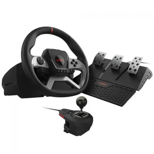 Volante PCYes W270 - Pc, Xbox, Playstation Com Pedais e Câmbio acompanhado.