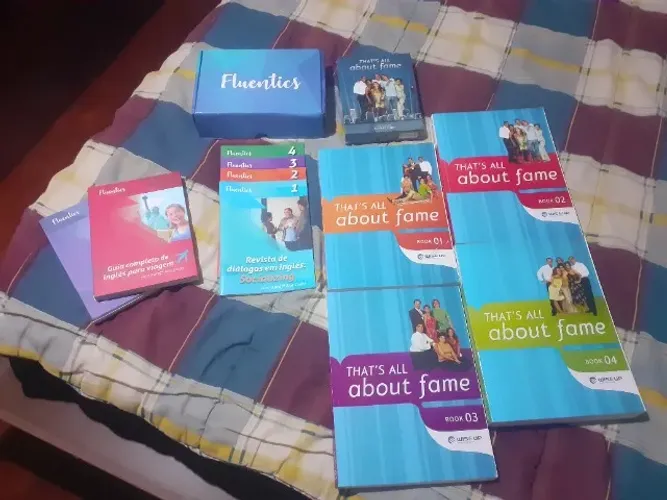 Curso de inglês completo Wise Up - That's all about fame (inclui guias e DVDs)
