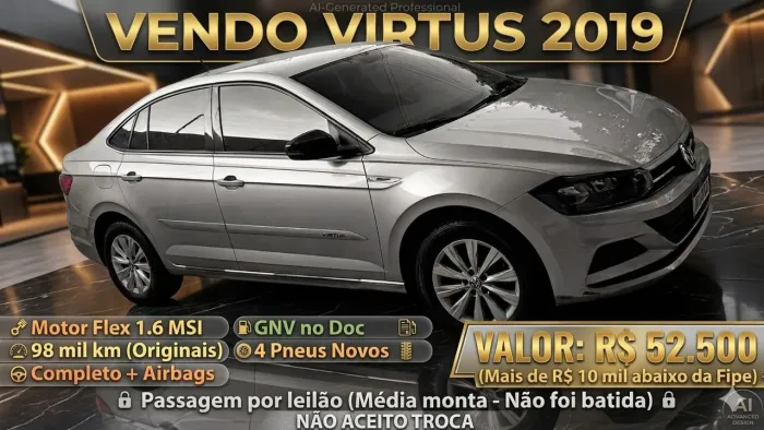 Volkswagen Virtus 1.6 MSI Flex 16V 5P Mec. 2019