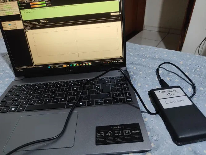 HD externo Samsung 1TB cabo 3.0 não acompanha o cabo