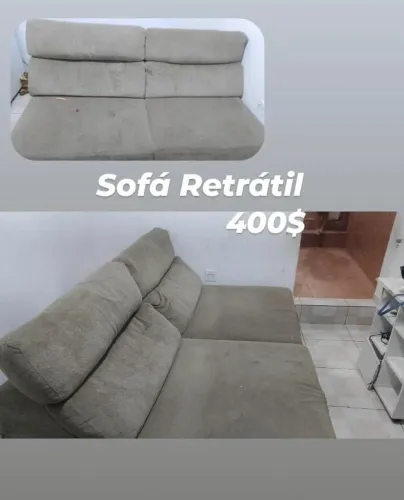 Estou vendo o sofá pois estou de mudança e não consigo levar, so precisae de limpeza.