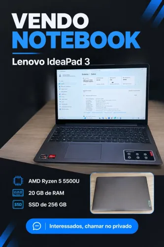 NOTEBOOK IdeaPad 3 - 20gb ram