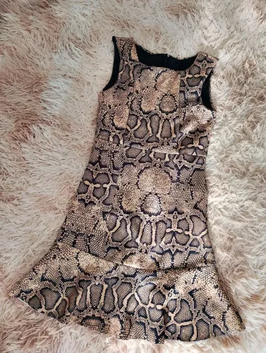 Vestido Com Estampa Animal Print