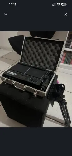 SAMPLE PAD ALESIS SEMINOVO COM CASE E SUPORTE