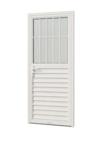 Porta Alumínio branco 80x2,10 Postigo