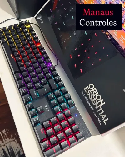 R$200 teclado mecânico orion essential 