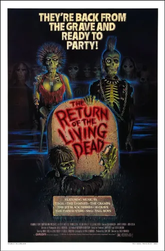 1 x Poster Cartaz Filme de Horror Terror Clássico O Retorno dos Mortos-Vivos