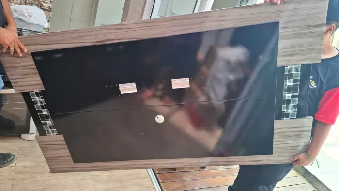 Vendo rack com painel de parede
