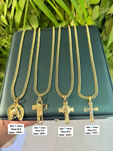 Corrente de ouro 18k Novas | Grumet dupla | Só qualidade