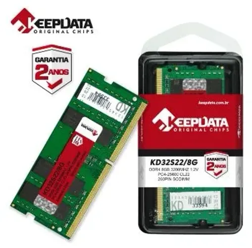 MEMÓRIA RAM NOTEBOOK DDR4 16GB 3200MHZ KEEPDATA