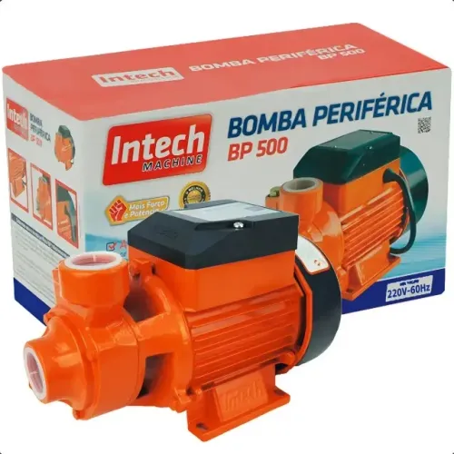 Bomba d'água periférica Intech Machine BP500 laranja 60 Hz Monofásica