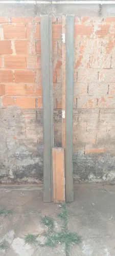 Batente com portal de madeira pra banheiro 60cm