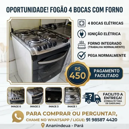 Fogão elétrico Eletrolux