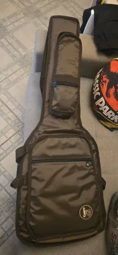 Bag P/ Guitarra Em Nylon 70 Marrom Jpg Premium Marrom