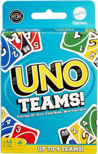 UNO Teams! - Jogo de cartas UNO para jogar em equipes - Mattel - Novo