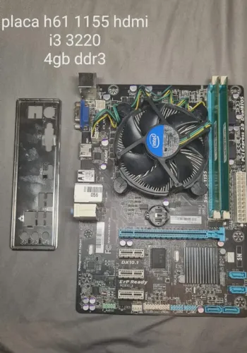Kit Intel i3 3220 + 4GB DDR3 + Placa HDMI Completo