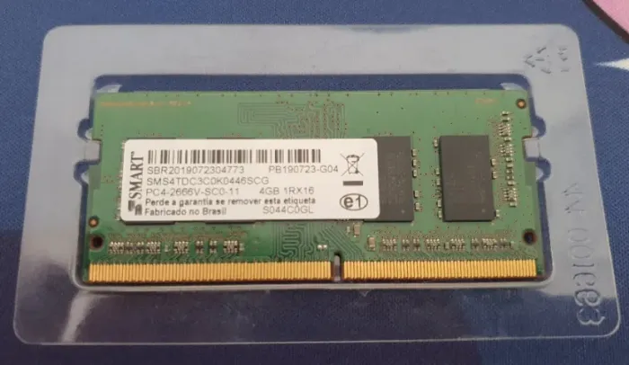 Memória Ram SMART 4GB DDR4 2666MHZ SMS4TDC3C0K0446SCG