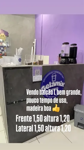 Balcão L gigante 