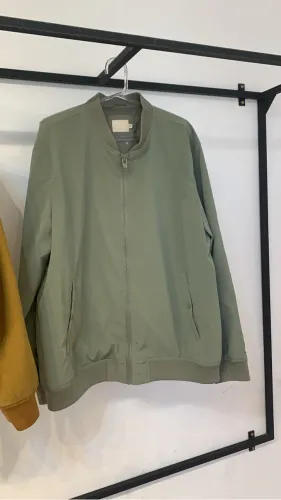 Jaqueta de nylon verde