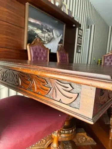Mesa madeira colonial 7 lugares 
