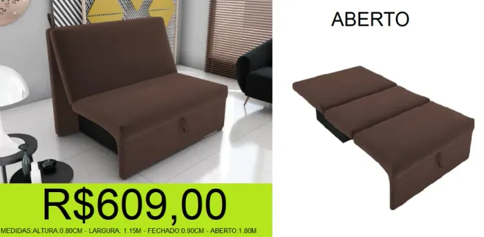 sofá - cama - baú - compre e retire hoje mesmo