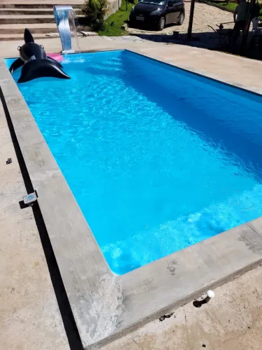Piscina de fibra com 15 anos de garantia 6M