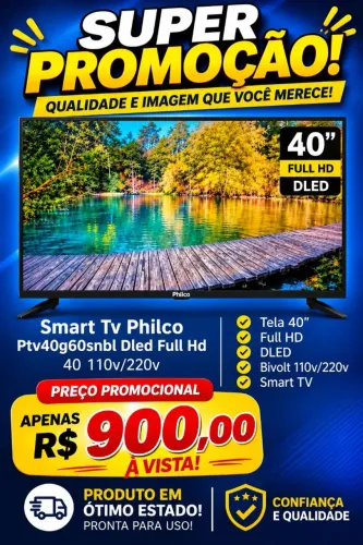 Smartv Philco 40' Excelente estado!