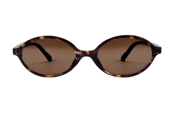 Óculos de Sol Oval Feminino Siena Tartaruga