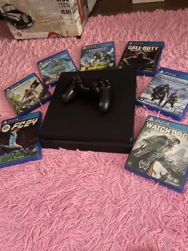 Ps4 slim com jogos