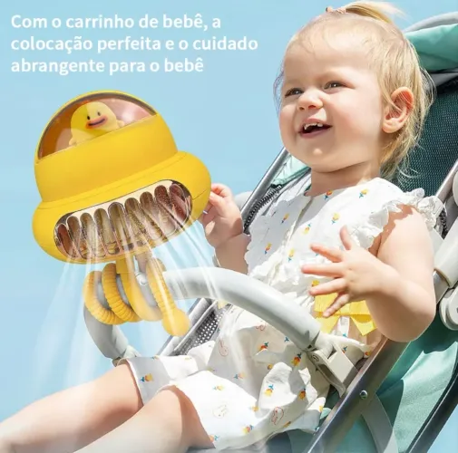Ventilador Portátil para carrinho e berço de bebê