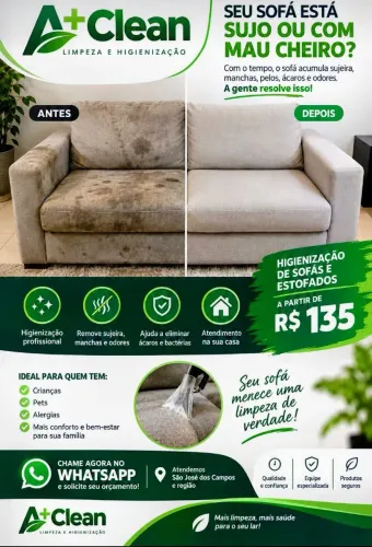 Deseja fazer uma higienização de sofá